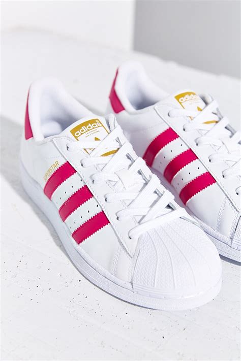 adidas superstar pink weiß|girl wearing pink Adidas Superstar.